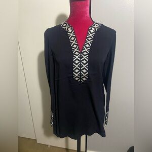 Tory Burch navy embellished tunic 0 New